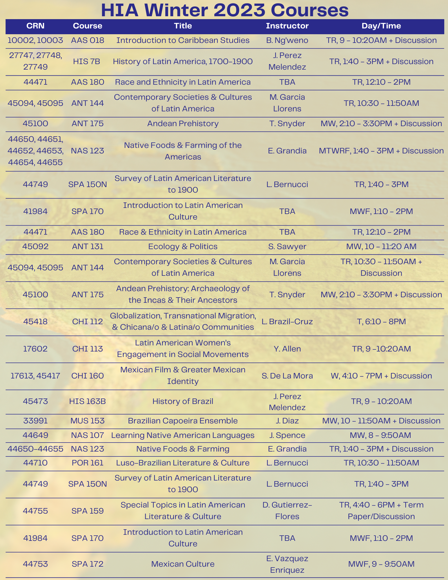 Winter 2023 Course Catalog