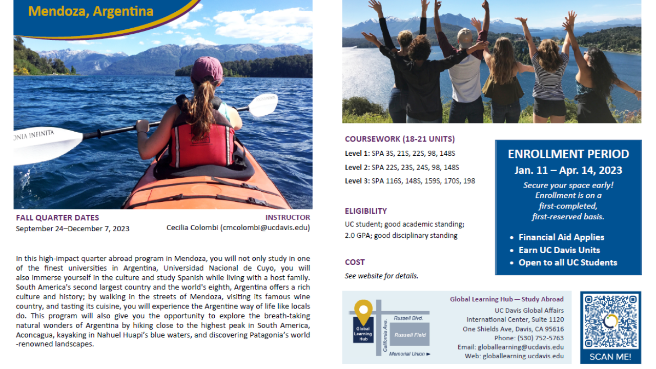 Study Abroad Fall 2023 Flyer